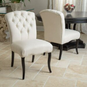 Christopher Knight Home Hallie Fabric Dining Chair (Set of 2) by