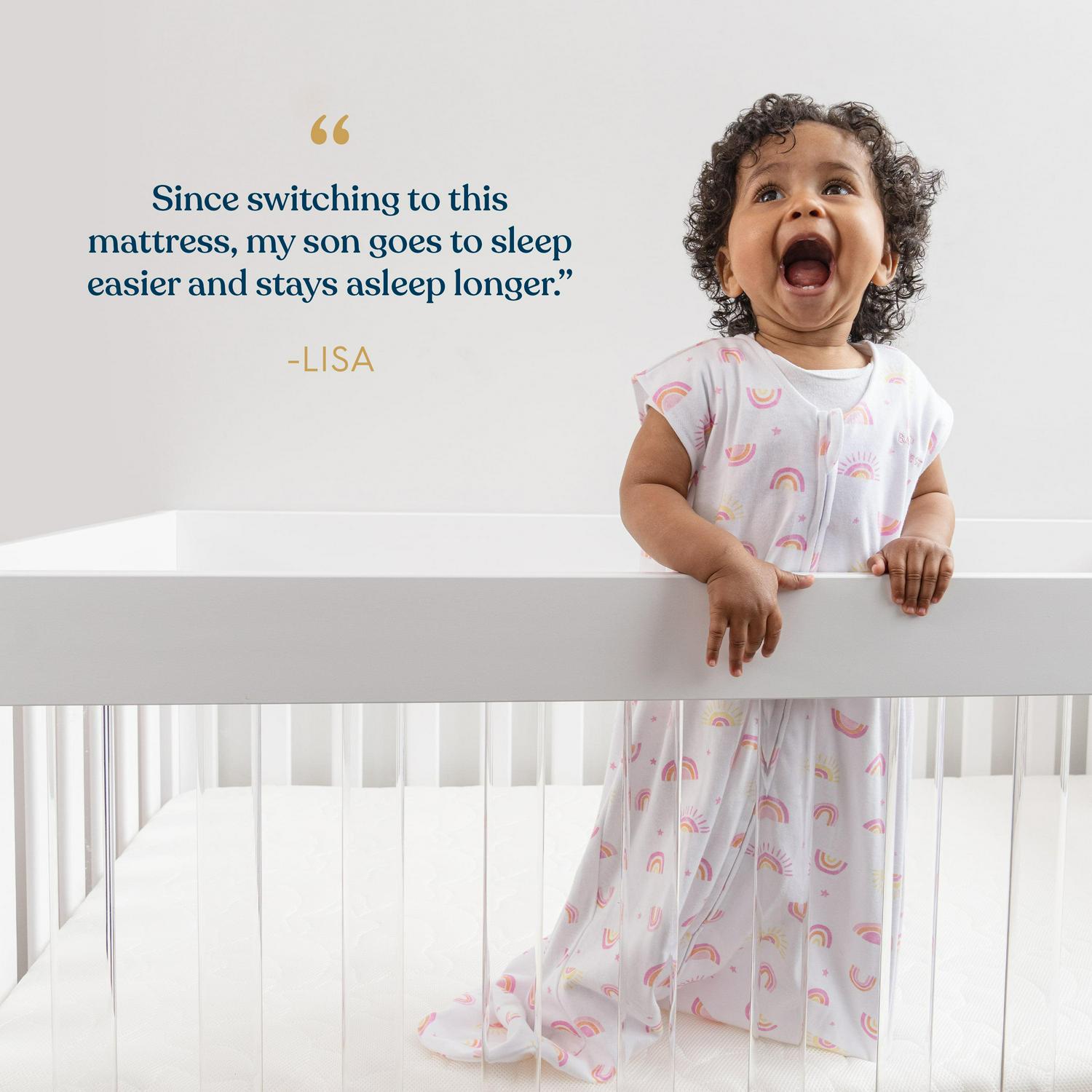 HALO DreamwaveBreathable Crib Mattress, Dual-Sided for Infant and Toddler Bed, Hypoallergenic, GREENGUARD Gold - Image 6