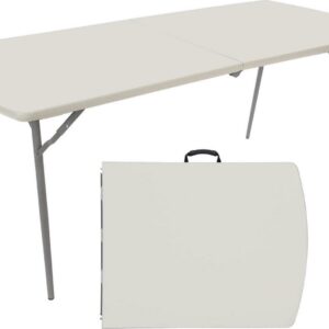 Hampden Furnishings Baldwin Collection 30" x 72" Fold-in-Half Banquet Table, Grey