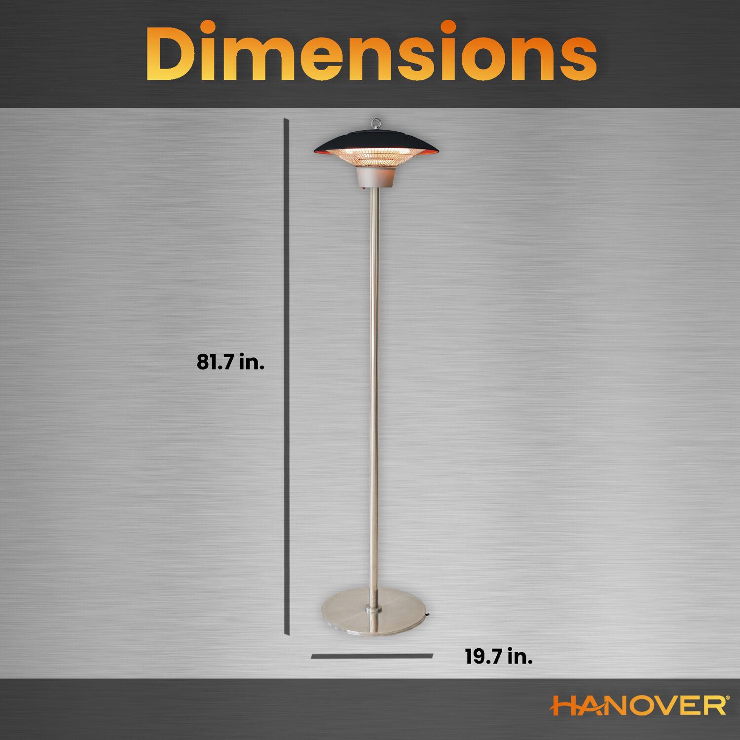 Hanover Electric Infrared Standing Patio Heater - Image 5