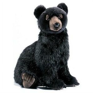 Hansa Black Bear Cub Plush Toy