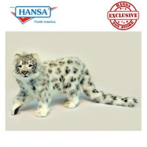 Hansa Standing Snow Leopard Plush Toy