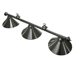 Bluewave Soft Brushed Stainless Steel 3-Shade Billiard Light