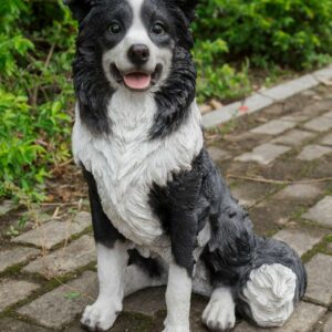 Hi- Line Gift 87689 Decorative Border Collie Sitting Dog Statue