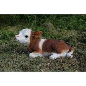 Hi-Line Gift Ltd 87705-B Cow Laying Down Statue