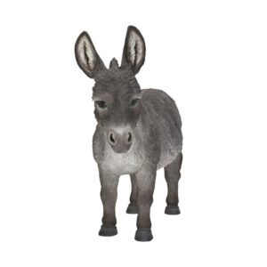 Hi-Line Gift Ltd. Standing Grey Donkey Statue
