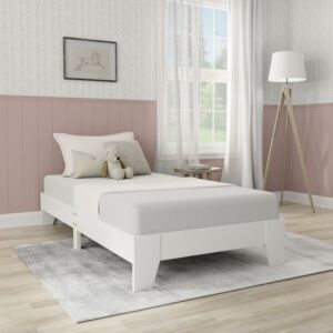 Hillsdale Casey Twin Wood Platform Bed, White