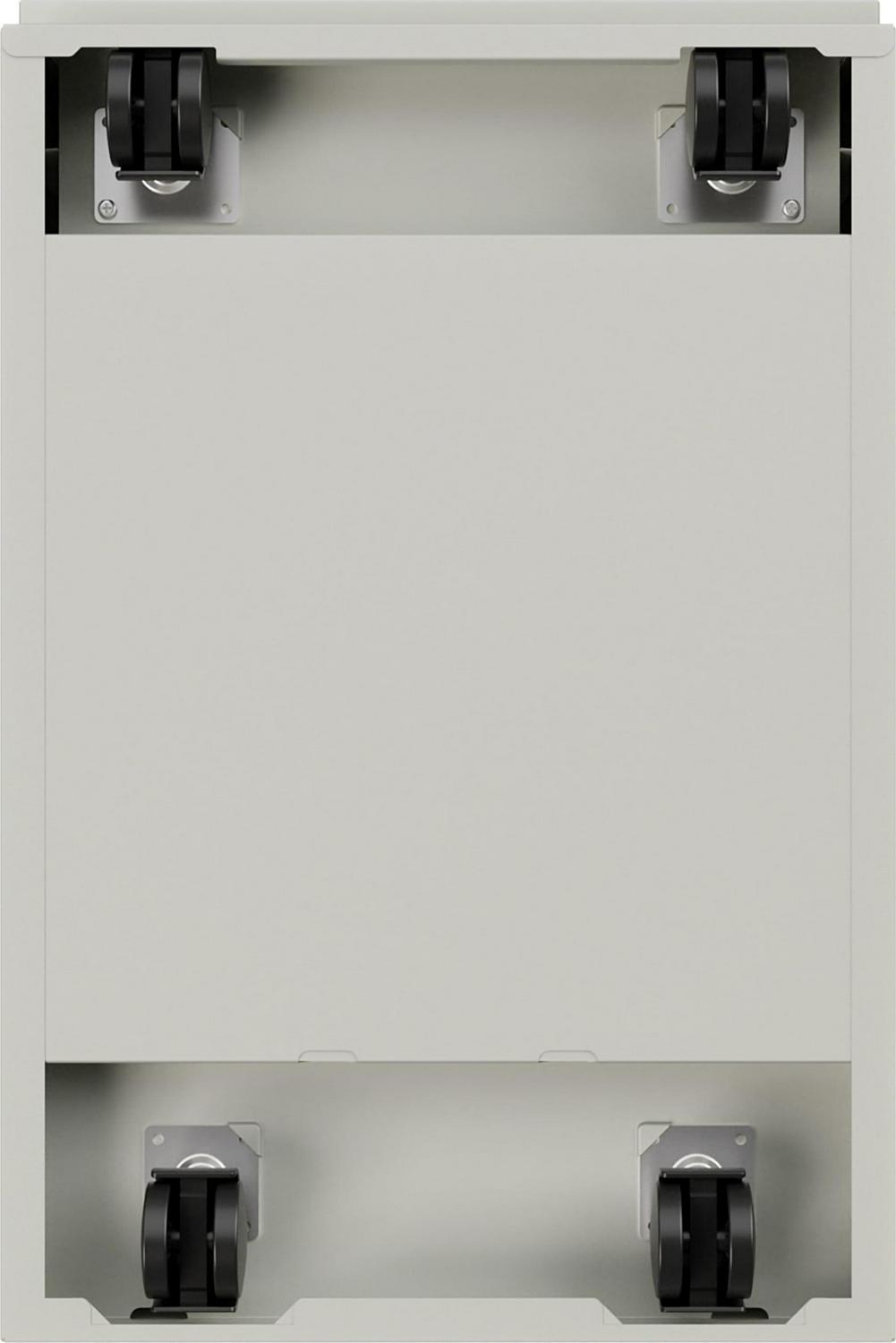 Hirsh 23" Deep Mobile Pedestal File Cabinet 2 Drawer File-File, Letter Width, Gray - Image 5