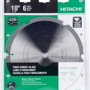 Hitachi HardiBlade 10 in. Dia. x 5/8 in. 18108 Polycrystalline Diamond Fiber Cement Blade 6 teeth