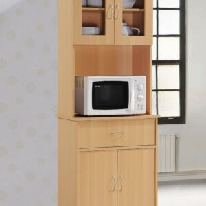 Hodedah Free Standing Kitchen Cabinet, Beech