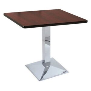 802 Misha 18" Swivel Vanity Stool with Anodized Nickel Finish and Black Vinyl Seat