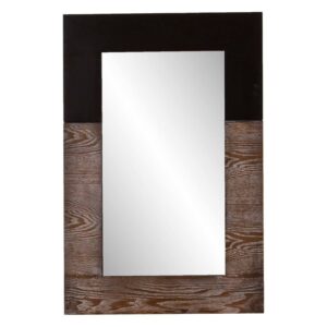 Southern Enterprises Wagars Mirror in Burnt Oak and Black