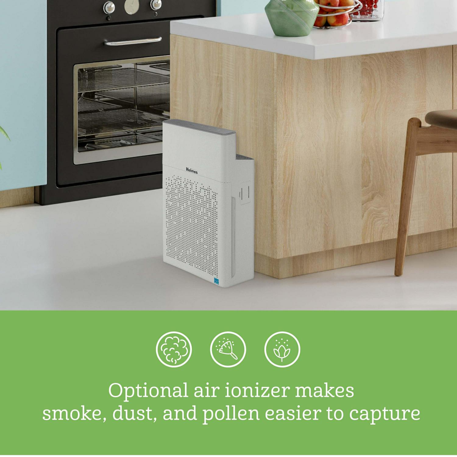 Holmes Console Air Purifier, Allergen Remover, Removes 99.7% of Pollutants, for Large Rooms, Featuring HEPA Technology - Image 4