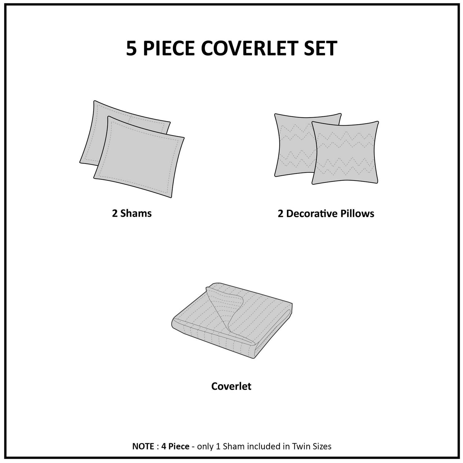 Home Essence Kids Purple Unicorn Reversible 4 Piece Coverlet Set, Twin TwinXL - Image 9