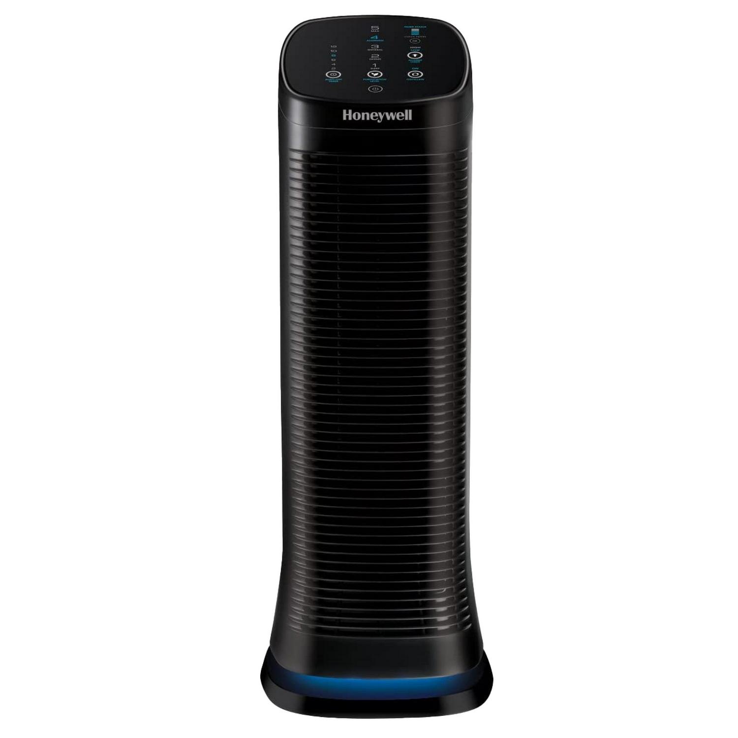 Honeywell Air Purifier with Permanent Washable Filter for Home, 1208 Sq. Ft. Rooms in 1 hour, Reduces Dust, Pet Dander, Smoke, Black, HFD320