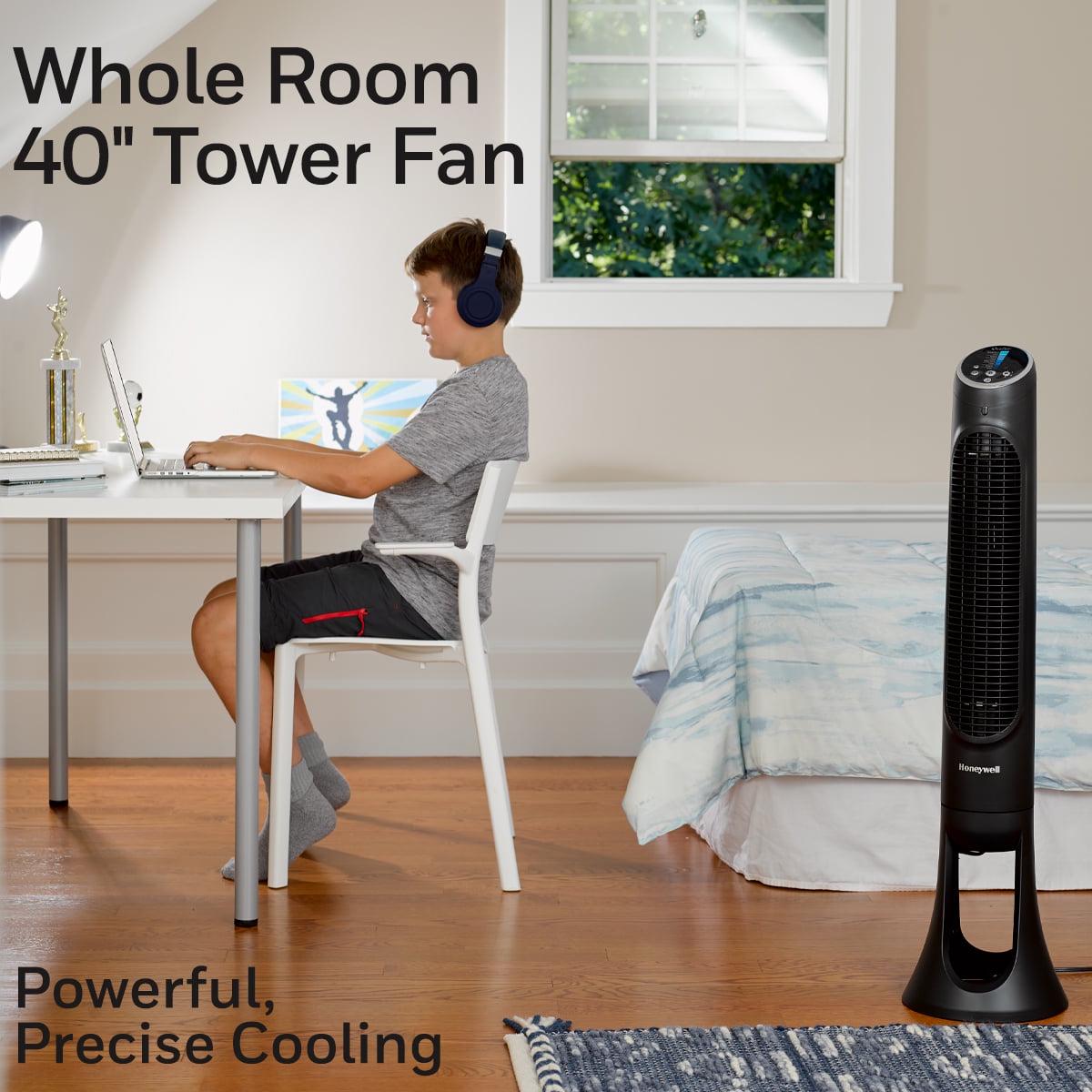 Honeywell 40" Black Quiet Set Oscillating Tower Fan, 30ft Air Circulation Power, 5 Speed, Auto Off Timer, HYF260B - Image 13