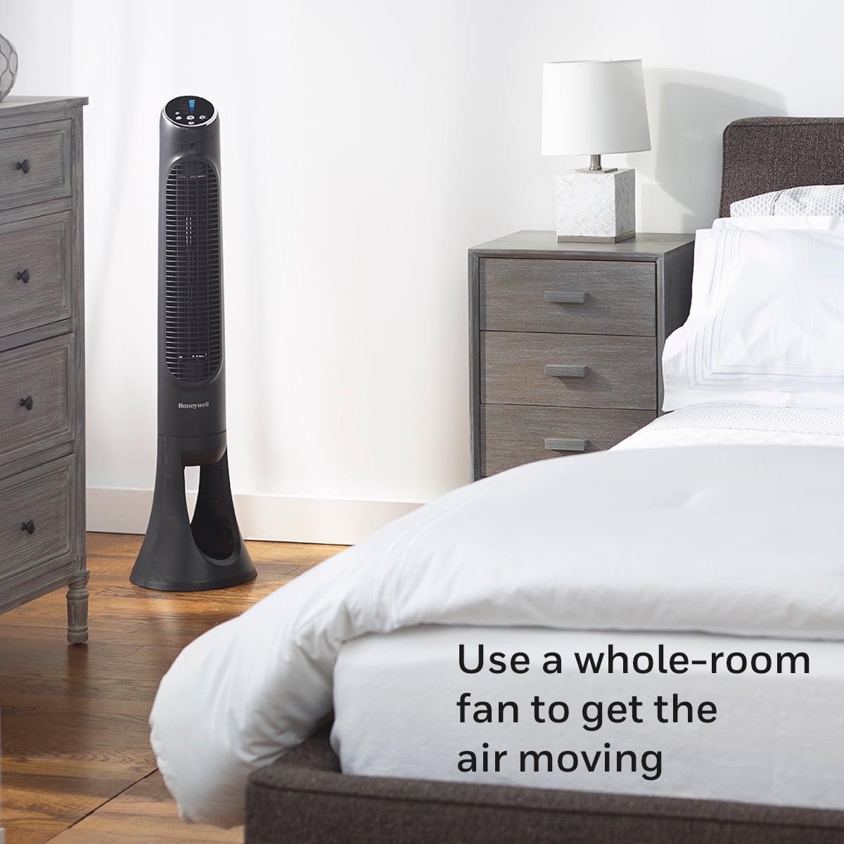 Honeywell 40" Black Quiet Set Oscillating Tower Fan, 30ft Air Circulation Power, 5 Speed, Auto Off Timer, HYF260B - Image 9