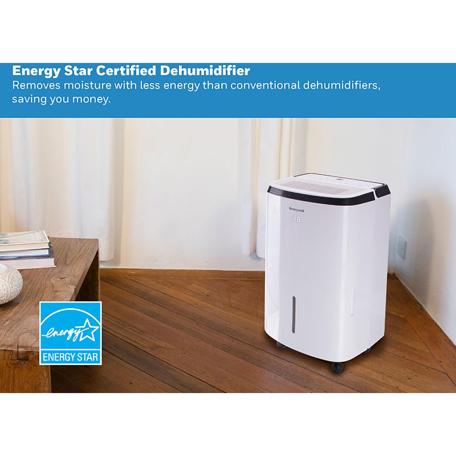 Pre-Owned Honeywell 50 Pint Energy Star Dehumidifier for Basements and Medium Rooms Washable Filter to Remove - Image 6