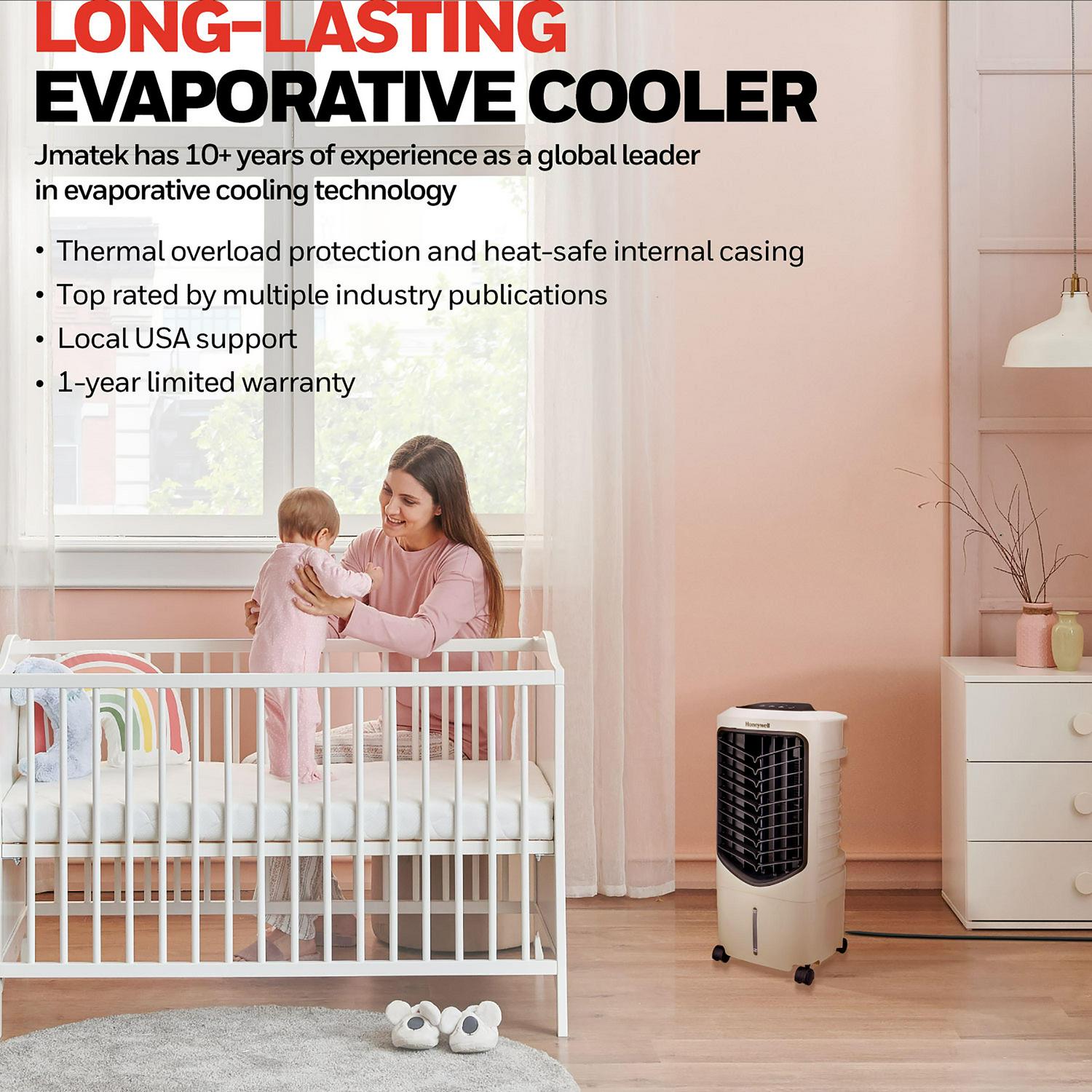 Honeywell Quiet 120 V White Indoor Portable Evaporative Air Cooler - Image 3