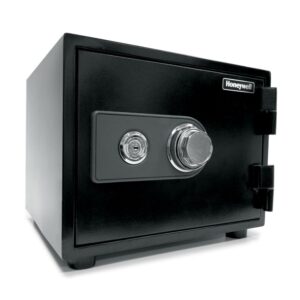 Honeywell Safes, 0.5 Cu ft, Steel Water-Resistant and 1 Hour Fire Rated Safe with Dual Dial Key Lock, 2101