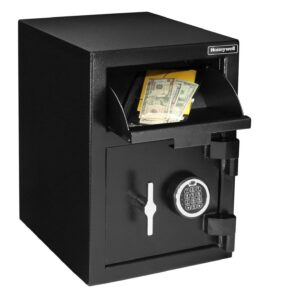 Honeywell Safes, 1.06 Cu ft, Steel Fire-Resistant Depository Security with Digital Lock, 5912