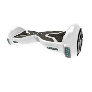Hover-1 H1 Hoverboard, White, 264 lbs. Max Weight, LED Lights