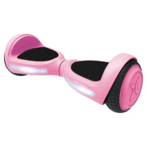Hover-1 My First Hoverboard Kids Hoverboard w/ LED Headlights, 5 MPH Max Speed, 80 lbs Max Weight, 3 Miles Max Distance - Pink