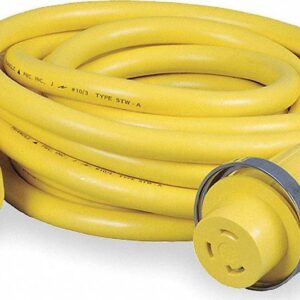 Hubbell 30A 125V 25' Vinyl Jacketed Pre Wired Shore Power Cable Set