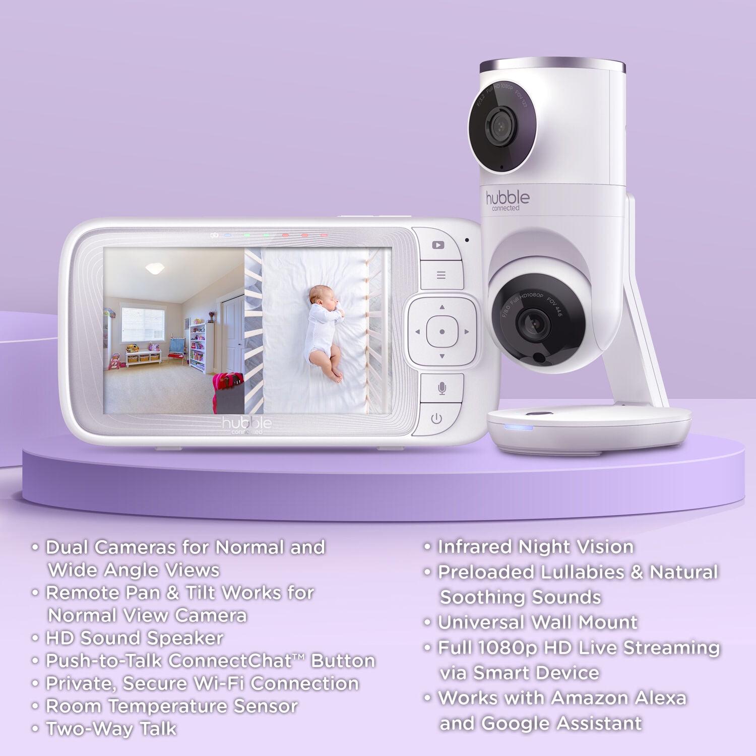 Hubble Nursery Pal Dual Vision Smart Wi-Fi Enabled Baby Monitor with 5" Parent Unit Viewer - Image 3