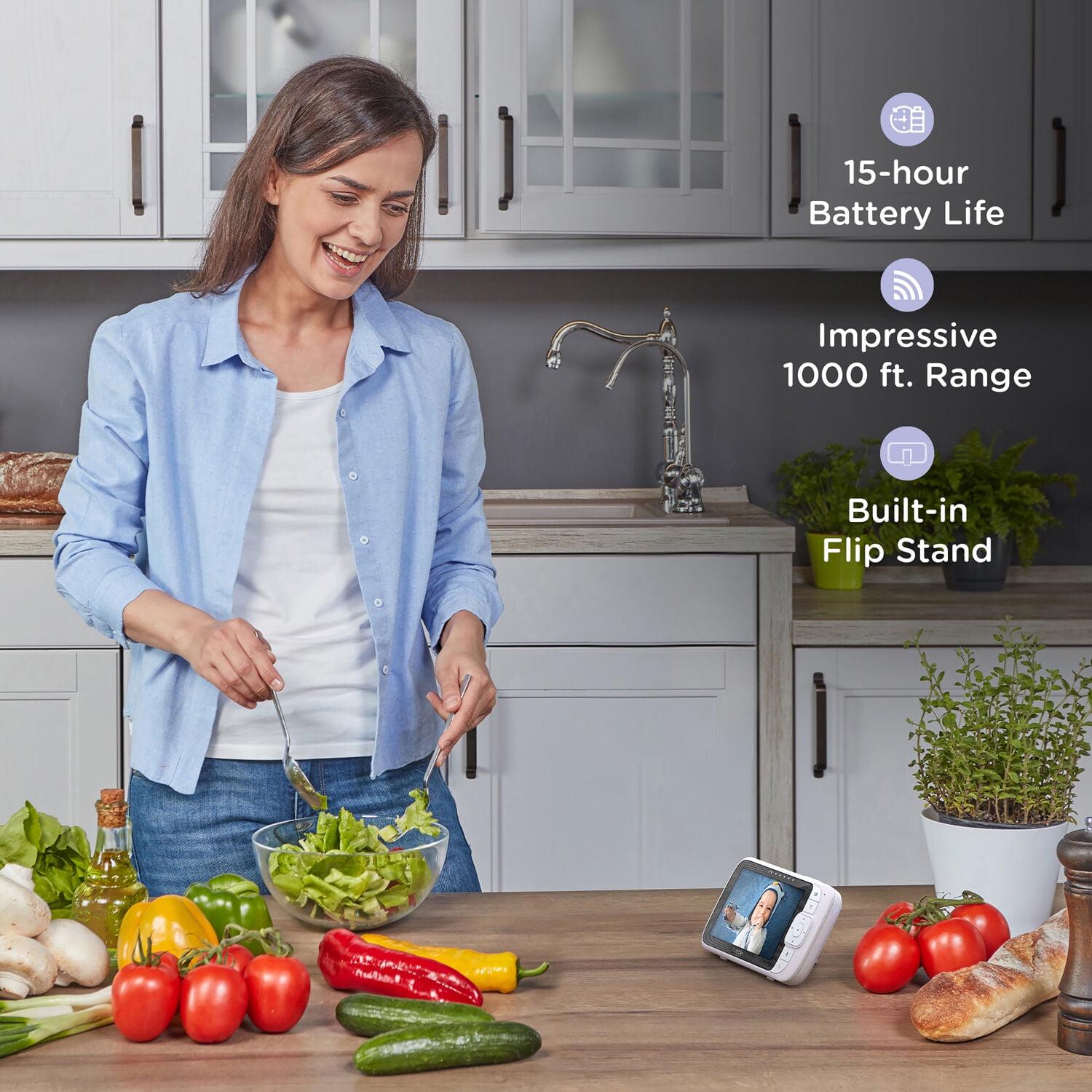 Hubble Nursery Pal Link Premium Smart Wi-Fi Enabled Baby Monitor with 5-inch HD Color Parent Unit Viewer - Image 6