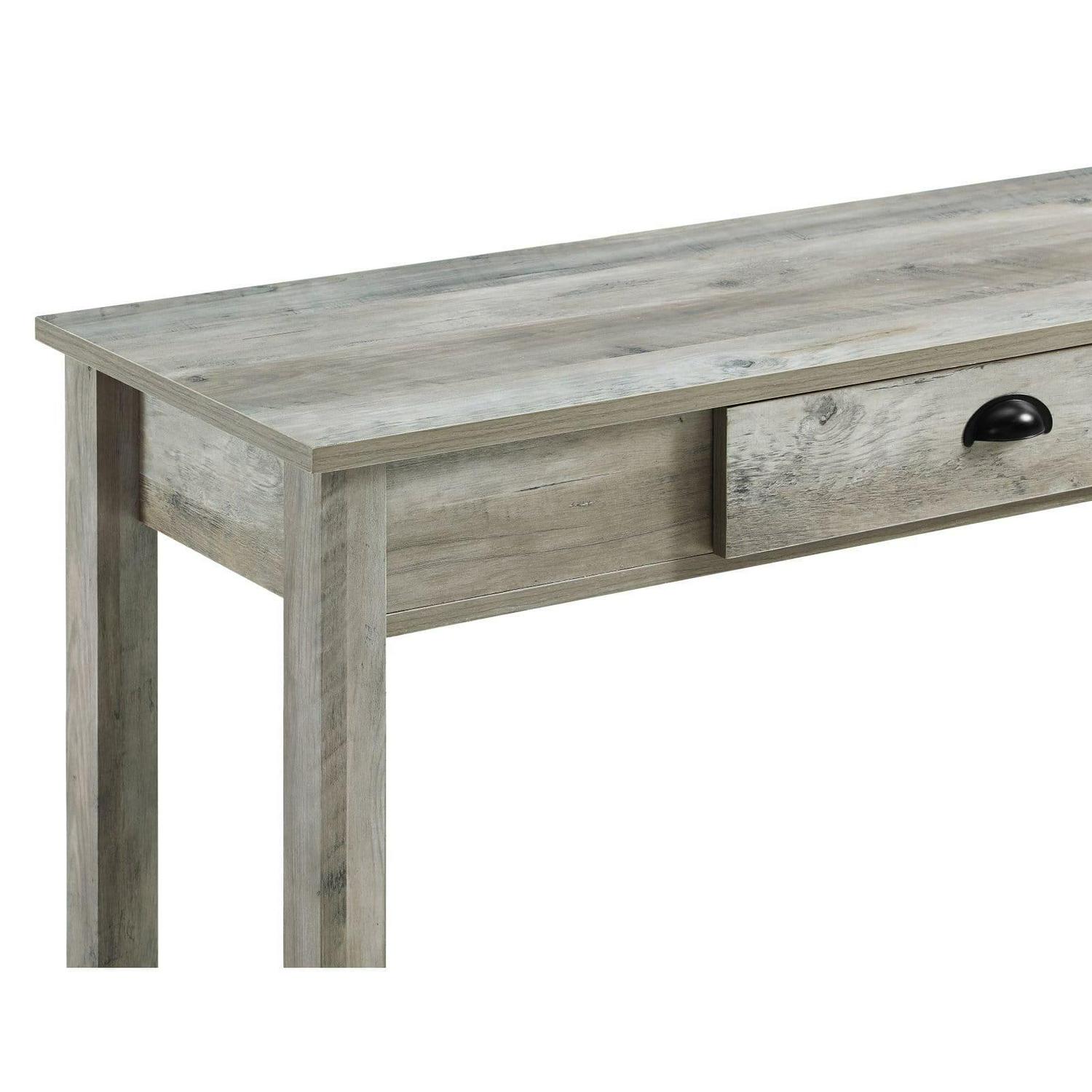 48" Wood Country Style Entry Console Table - Gray Wash - Image 6