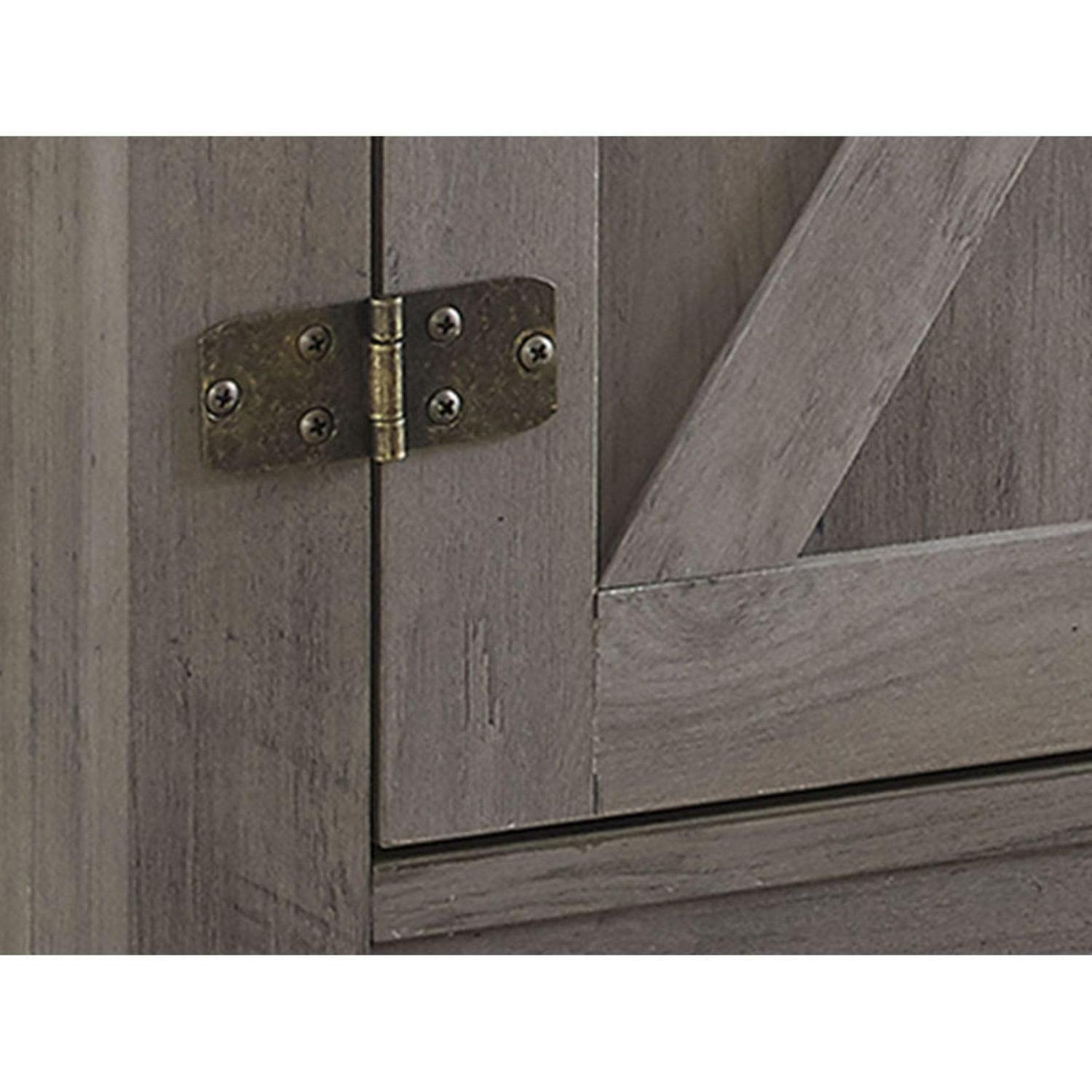 Walker Edison Modern Farmhouse Fireplace TV Stand for TVs up to 65", Grey Wash - Image 7