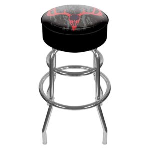 Trademark Gameroom Hunt Skull Bar Stool with Padded Seat
