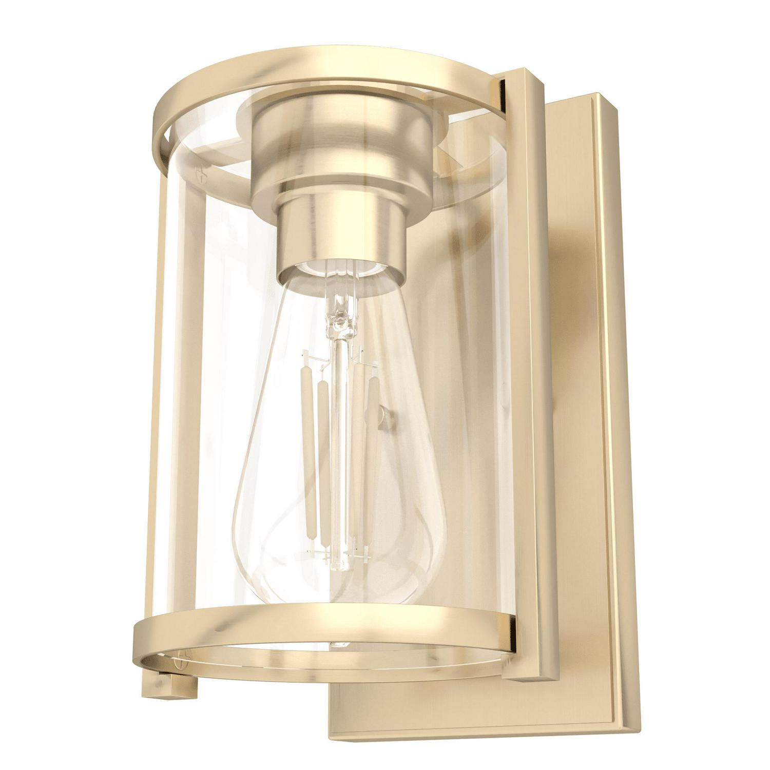 Hunter - Astwood 1-light Alturas Gold, Small Sconce Light, Dimmable, Caged Style, for Bedrooms, Dining, Living Rooms - 19962