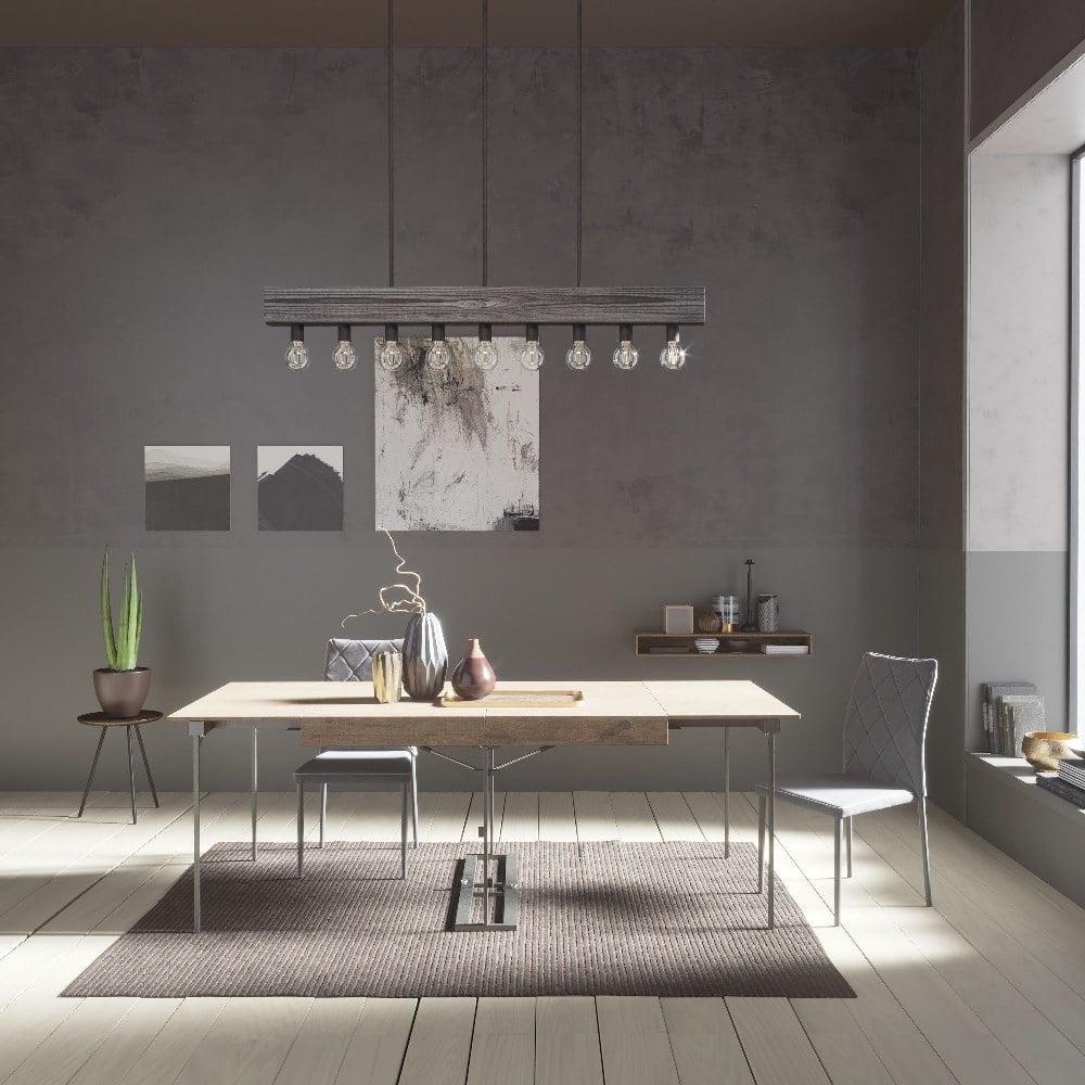 Hunter - Donelson 9-light Natural Black Iron, Extra Large Chandelier, Dimmable, Transitional Style, for Bedrooms, Dining, Living Rooms - 19059 - Image 2