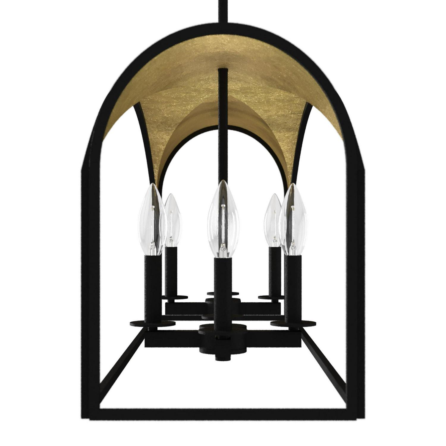 Hunter - Dukestown 8-light Natural Black Iron, Extra Large Chandelier, Dimmable, Formal Style, Linear Shaped, for Bedrooms, Dining, Living Rooms - 19731 - Image 6