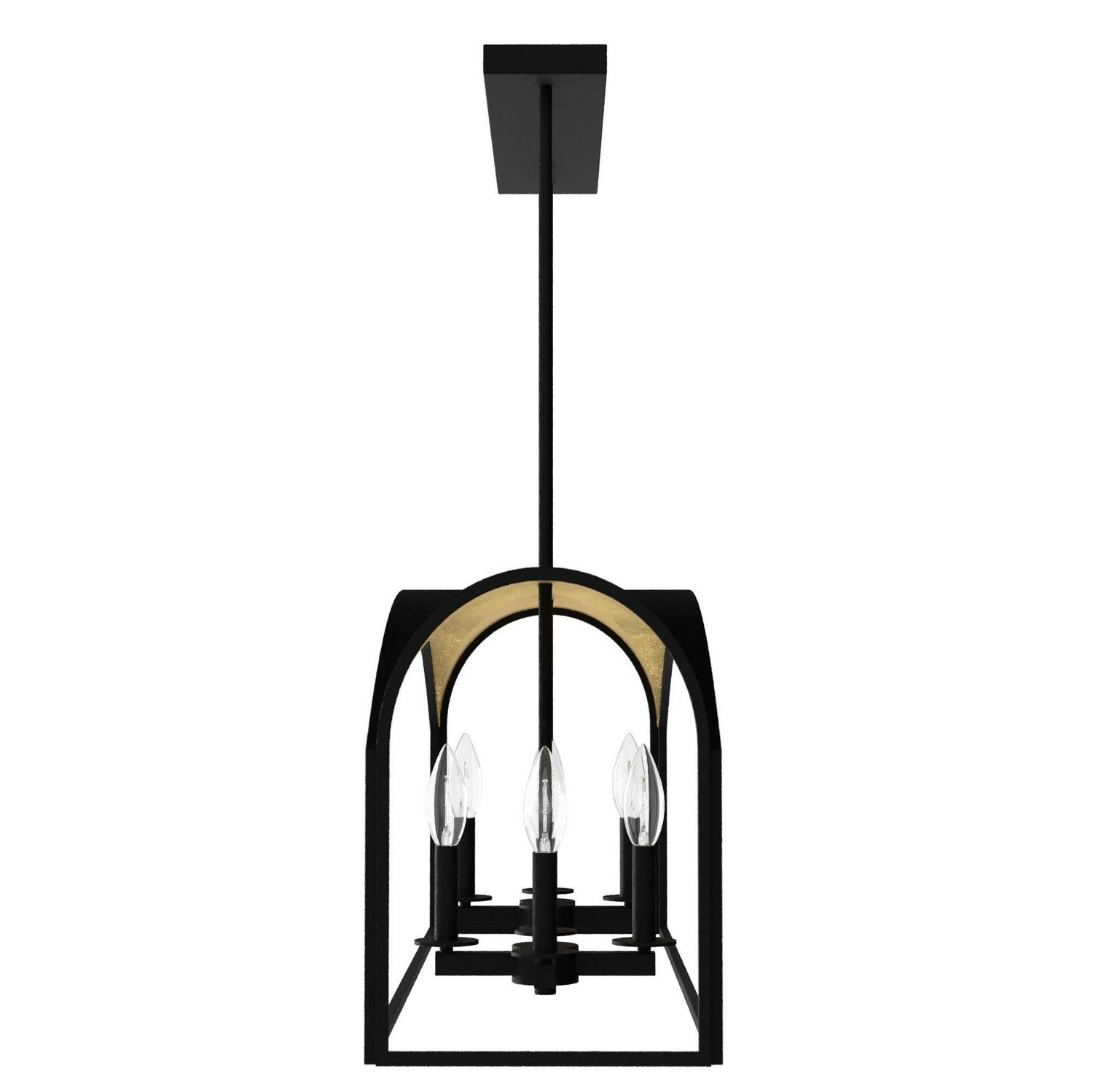 Hunter - Dukestown 8-light Natural Black Iron, Extra Large Chandelier, Dimmable, Formal Style, Linear Shaped, for Bedrooms, Dining, Living Rooms - 19731 - Image 7