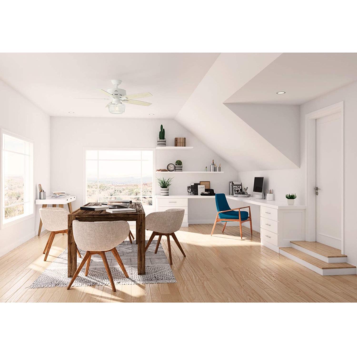 Hunter Fan Company Bennett 52" Indoor LED Light Ceiling Fan, Matte White - Image 6