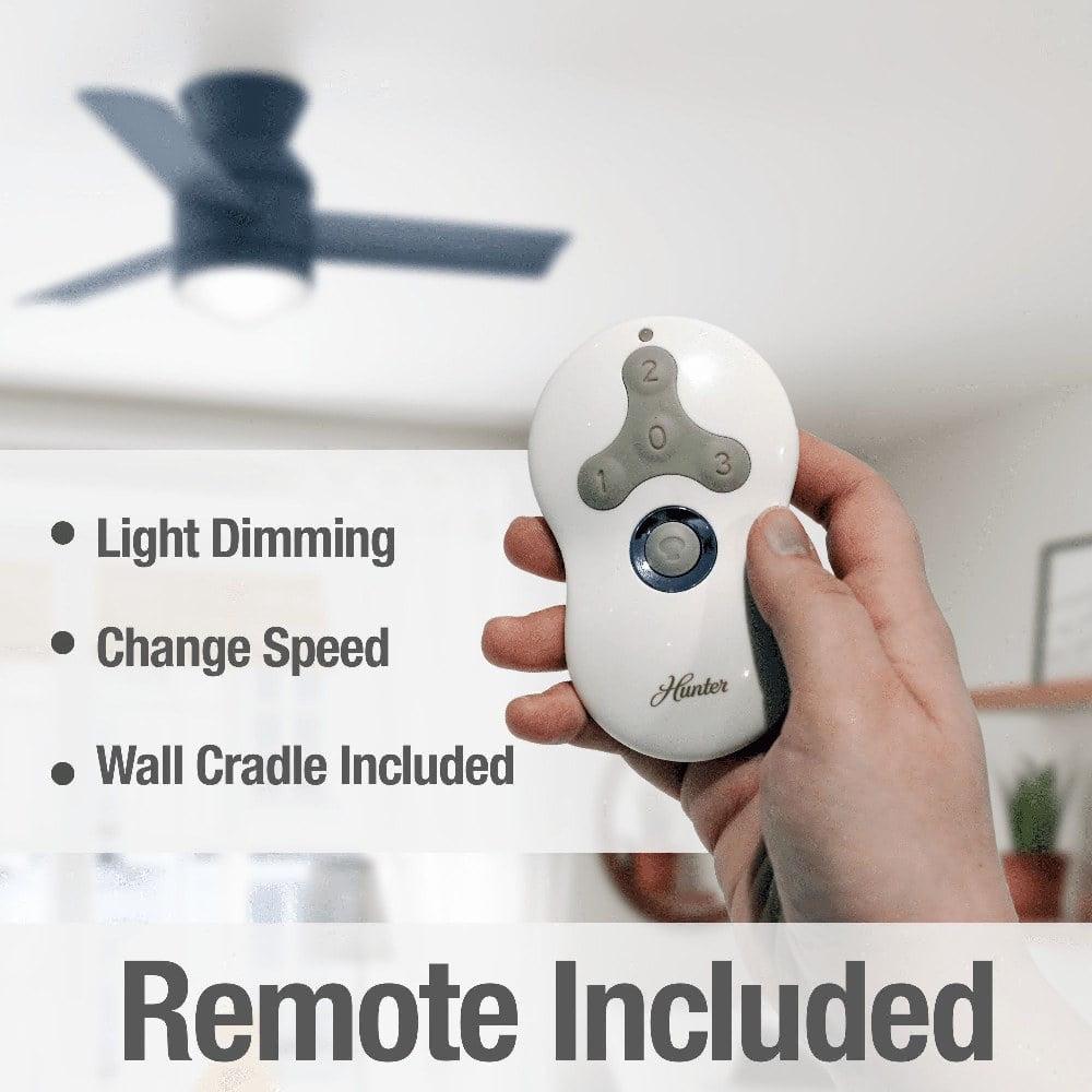 Hunter Fan Company Dublin 44" Ceiling Fan w/ Lights & Remote Control, White - Image 5