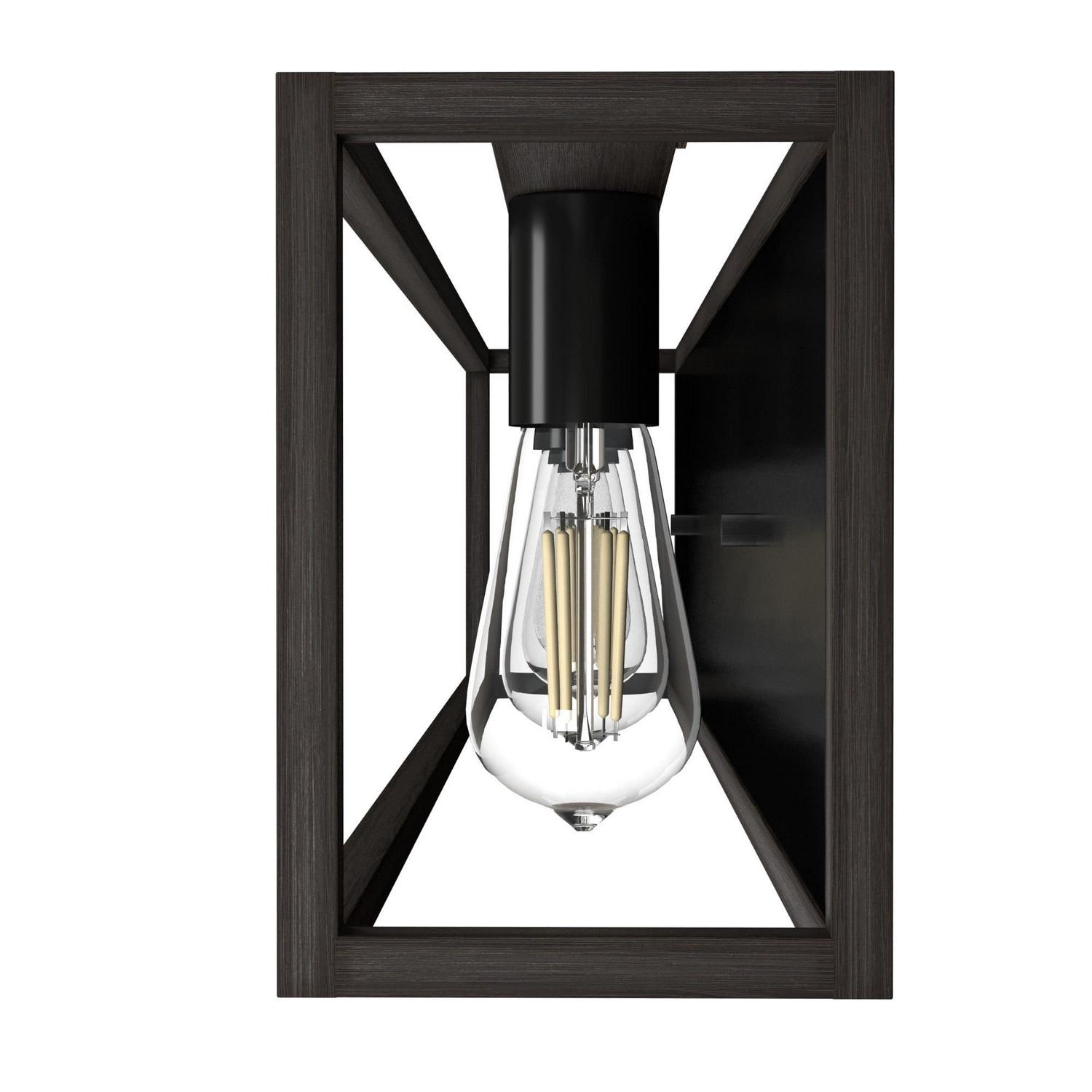 Hunter - Squire Manor 4-light Matte Black, Medium Size Vanity Light, Dimmable, Modern Style, for Bedrooms, Dining, Living Rooms - 19675 - Image 5