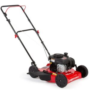 Hyper Tough 20" 125cc Gas Powered Walk-Behind Push Lawn Mower with Briggs & Stratton Engine, Red