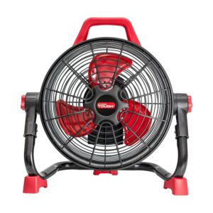 Hyper Tough 12" Variable Speed Black Rechargeable Battery Powered New Floor Fan