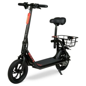 36V Hyper Commute 12" Seated Electric Scooter, 250W Motor, 13 Years+, Max Speed 15mph, Adult