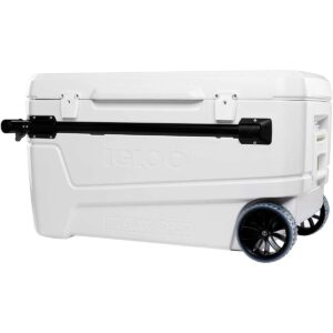 Igloo 50170 110 Qt Glide Pro Portable Large Ice Chest Wheeled Cooler