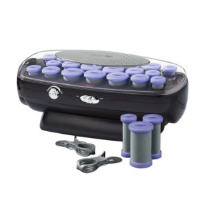 INFINITIPRO BY CONAIR Ceramic Flocked Hot Roller Set with Cord Reel and 20 Hair Rollers HS41X