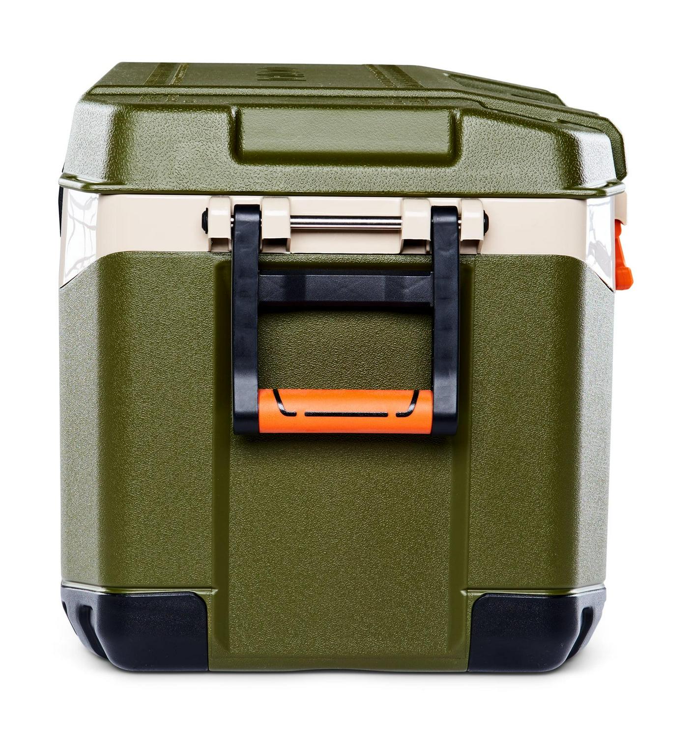 Igloo 52 Qt. BMX Hard Sided Ice Chest Cooler, Green and Orange, 25.98" x 16.34" x 16.54" - Image 17