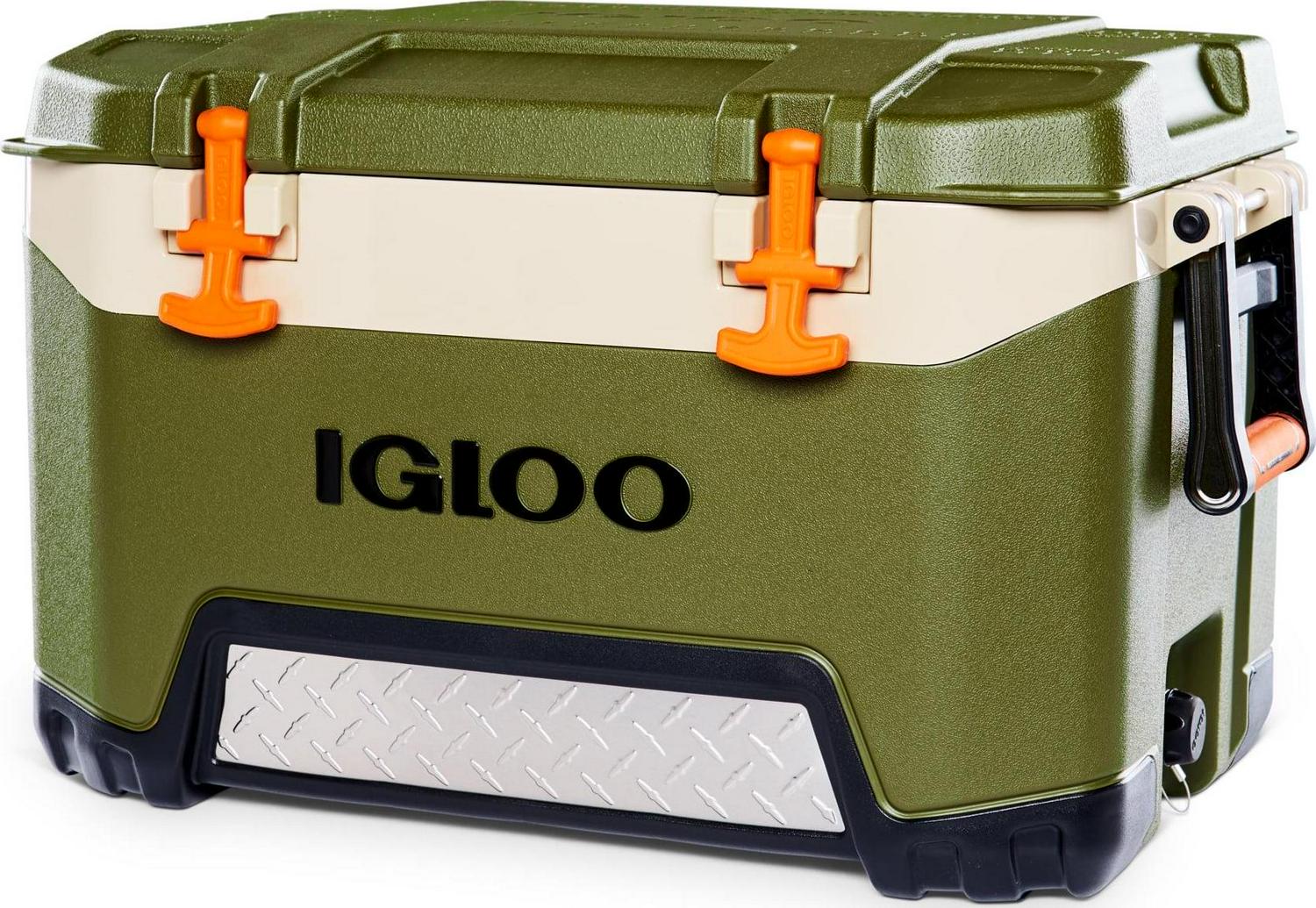 Igloo 52 Qt. BMX Hard Sided Ice Chest Cooler, Green and Orange, 25.98" x 16.34" x 16.54" - Image 7