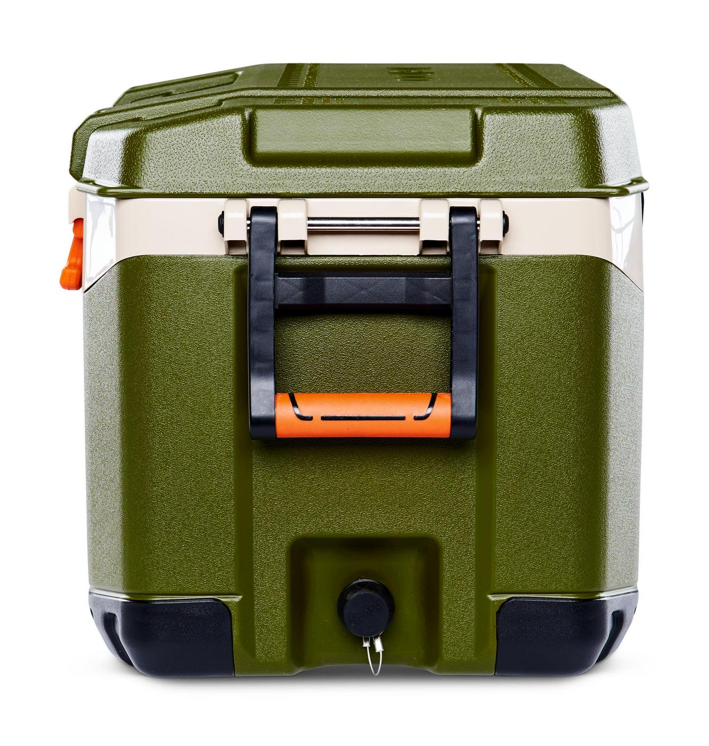 Igloo 52 Qt. BMX Hard Sided Ice Chest Cooler, Green and Orange, 25.98" x 16.34" x 16.54" - Image 16