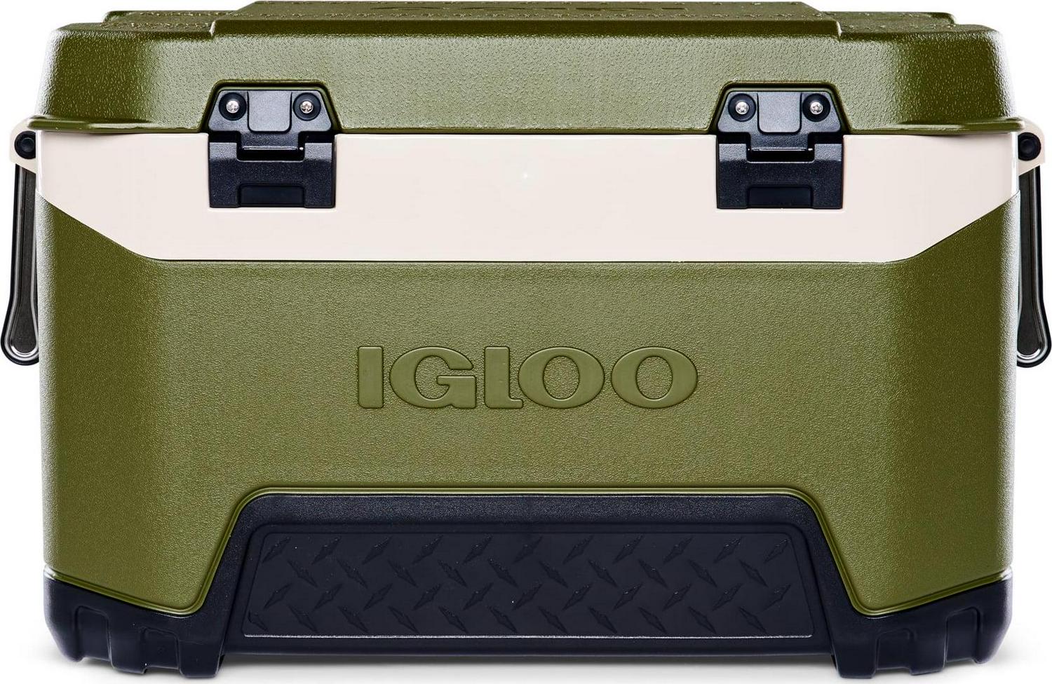 Igloo 52 Qt. BMX Hard Sided Ice Chest Cooler, Green and Orange, 25.98" x 16.34" x 16.54" - Image 4