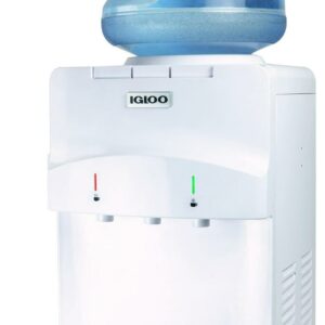 Igloo Countertop Room Temperature-Cold and Hot Top Loading Water Dispenser, White